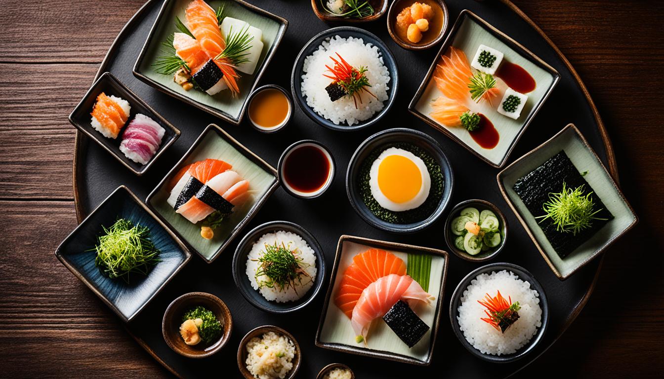 Izakaya-Snacks: Kleine japanische Gerichte zum Teilen, serviert in Gastropubs.