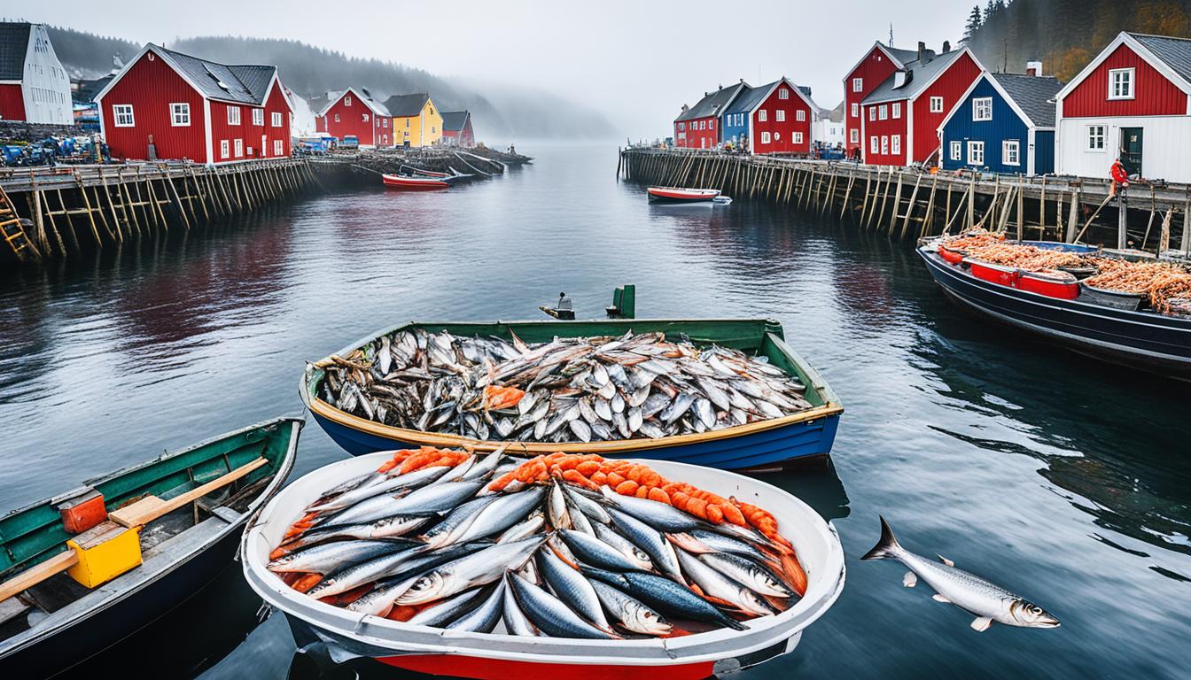Skandinavische Fischgerichte: die Vielfalt von Lachs, Hering und Meeresfrüchten.