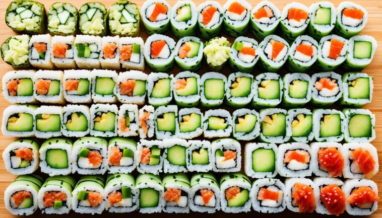 Sushi-Rezepte und Sushi-Rollen: Eine Vielzahl von Zubereitungsarten